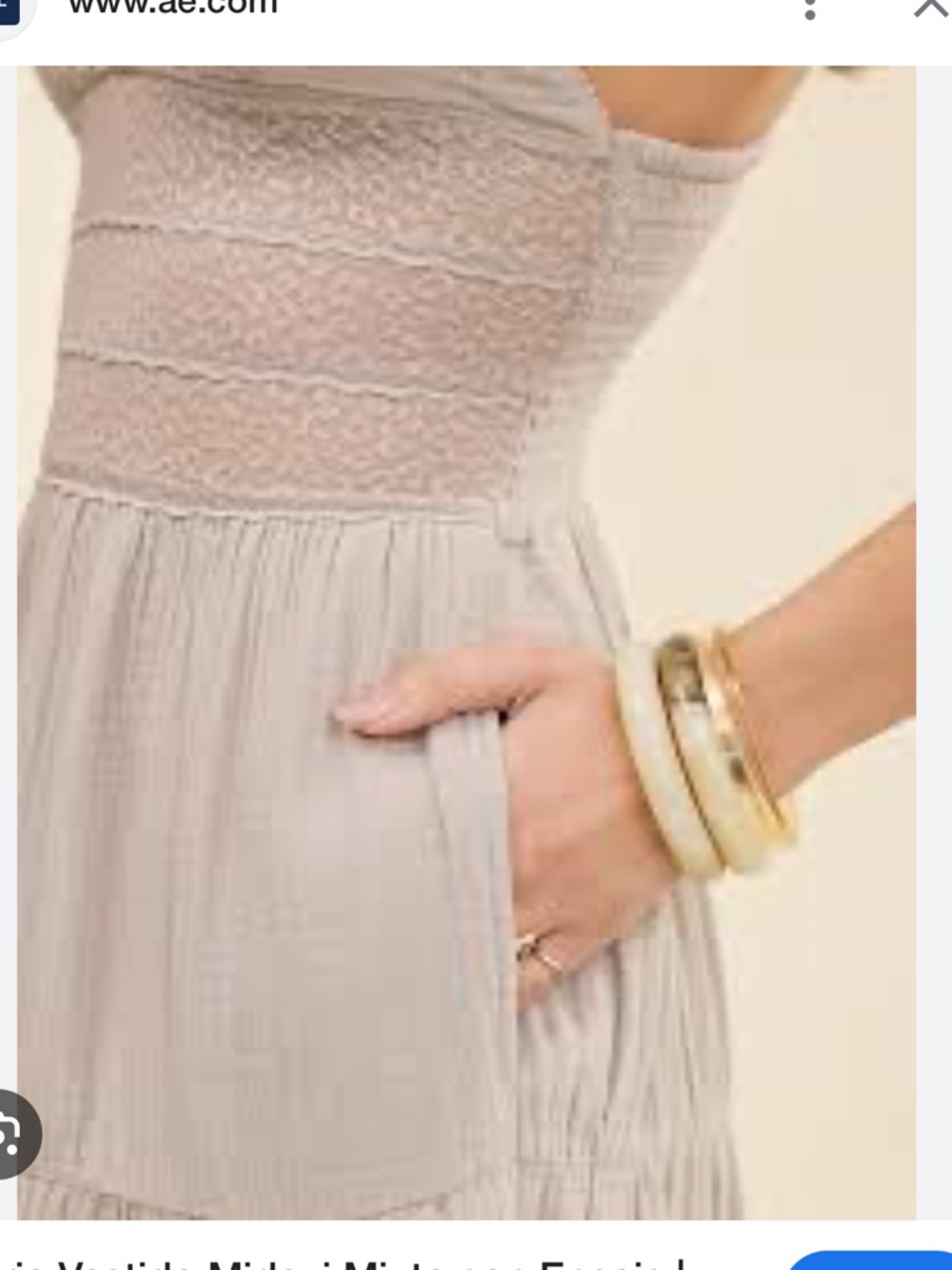 aerie Lace Mix Midaxi Stone Harbor  Dress - Picture 5 of 6